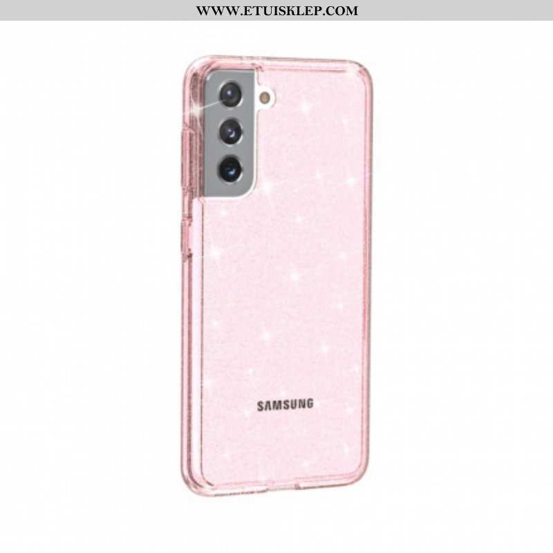 Etui do Samsung Galaxy S21 5G Przezroczyste Cekiny